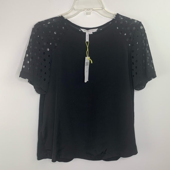 BCBGeneration NWT black top laser cut small - Picture 2 of 7